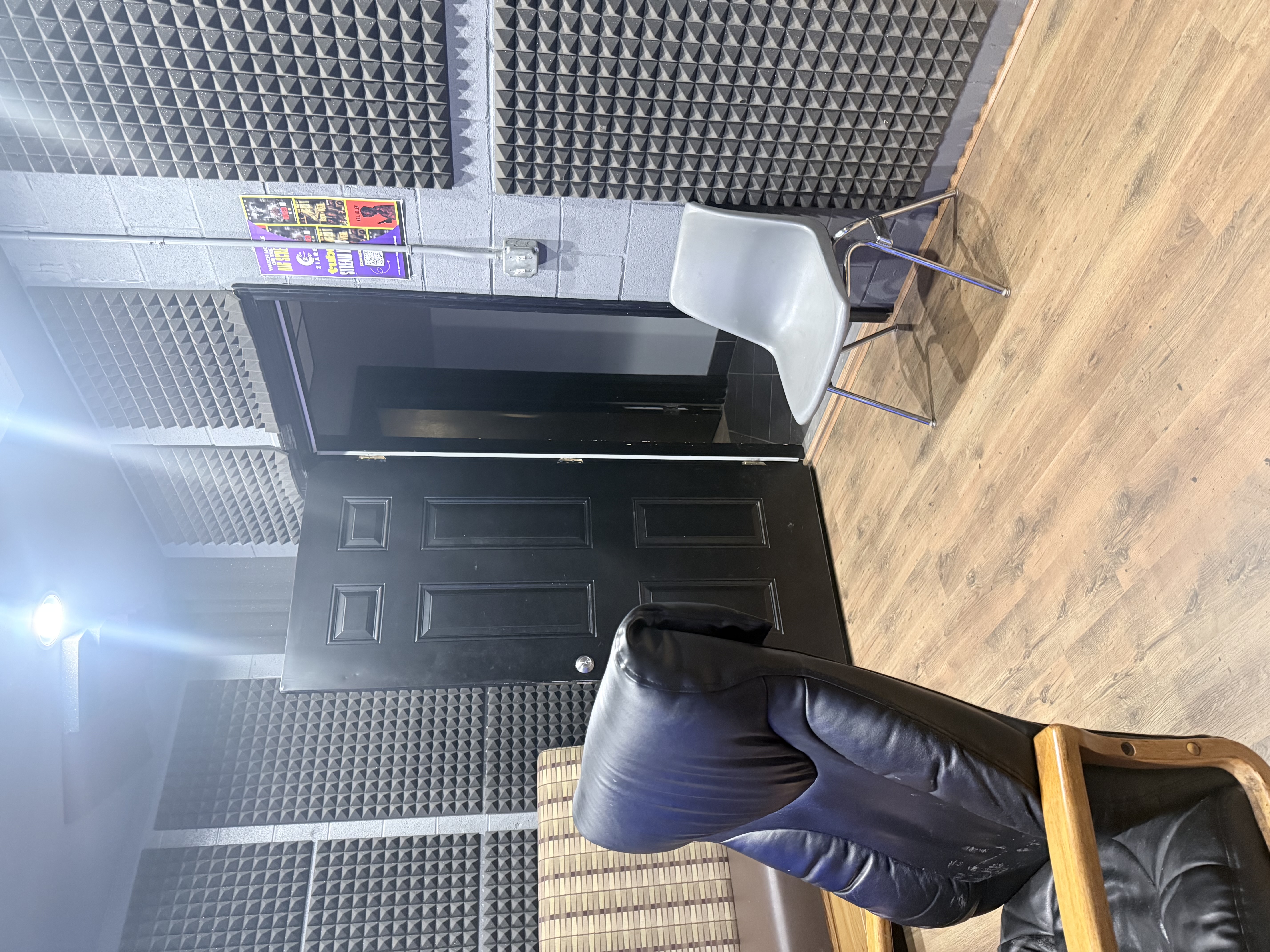 Professional audio control room